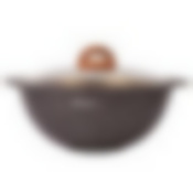 Казан литой 4,5л для плова стеклянная крышка Granit ultra black-gold ТМ KUKMARA, кгбг47а