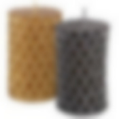 Свеча декоративная "Сеточка", 7х4,5 см,  2цв NEW