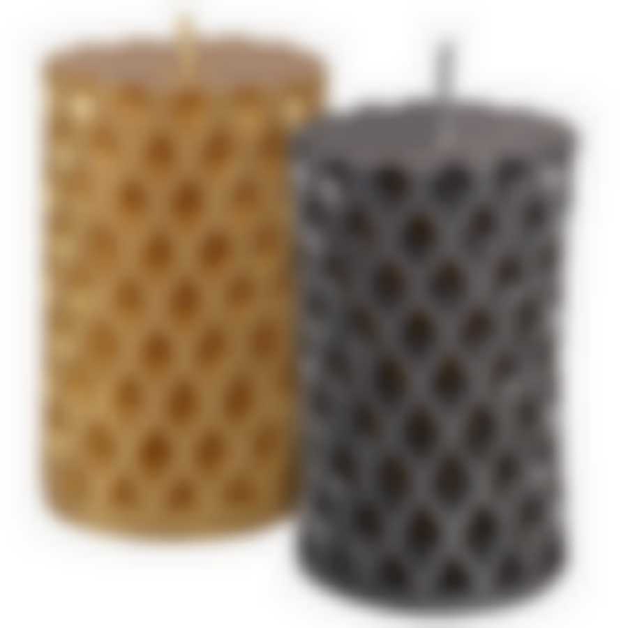 Свеча декоративная "Сеточка", 7х4,5 см,  2цв NEW
