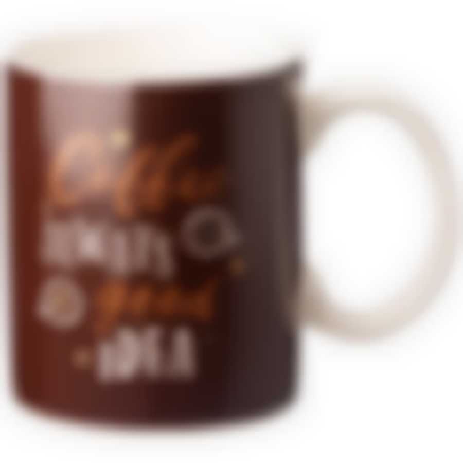 Кружка Кофе коричневая 340 мл 