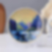 Тарелка декоративная «Зимушка», с рисунком на холсте, настенная, D = 15 см 9418302