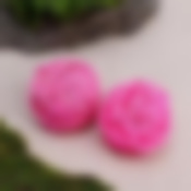 Шар декоративный из лианы, набор 2 шт, размер 1 шт 5 см, цвет розовый   9192470