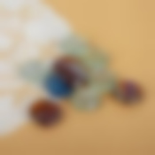 Декор стекло "Солнышко" (250 гр, 10 шт) d-3 см, микс 650620