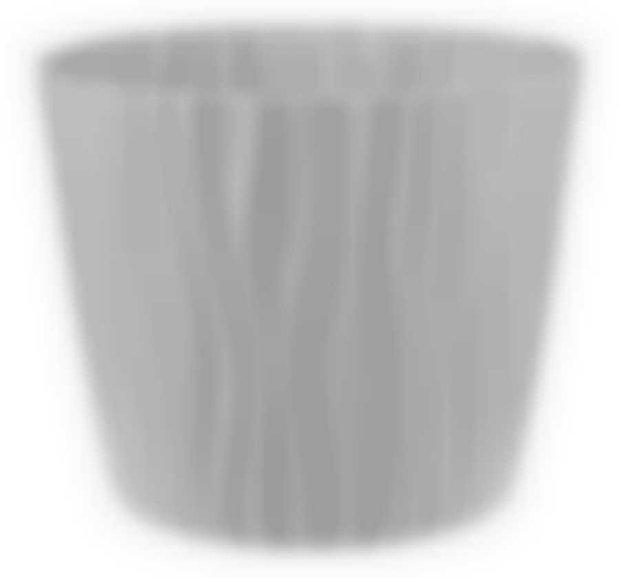 Кашпо ВОЛНА D250мм 8л с вкладышем  Серый