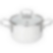 Кастрюля эмалированная agness со стеклянной крышкой серия Вивьен , 1.5 л, 16*10 см