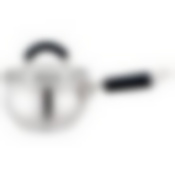 Ковш agness со стекл. крышкой серия apple 1,0 л. 14x7.5 см цвет: черный