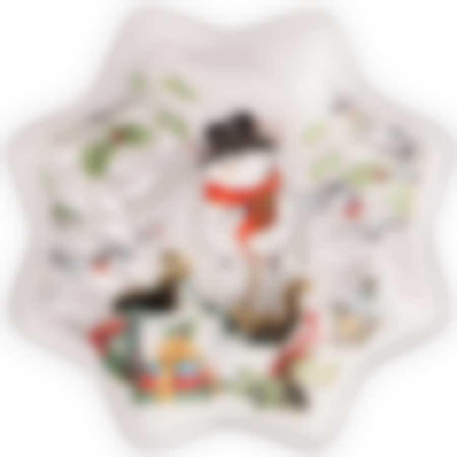 Тарелка agness “с новым годом!" фигурная 20,5*3 см 