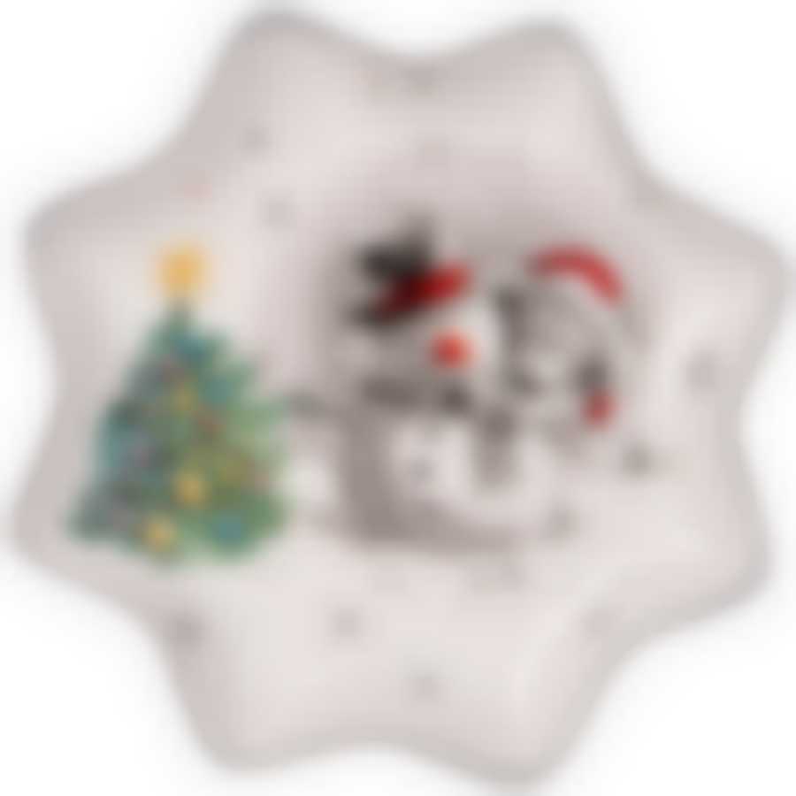 Тарелка agness “с новым годом!" фигурная 20,5*3 см 