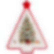 Блюдо agness “с новым годом!" в форме елки 26*20*3 см 