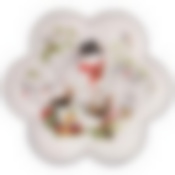 Тарелка agness “с новым годом!" фигурная 20*2,5 см 