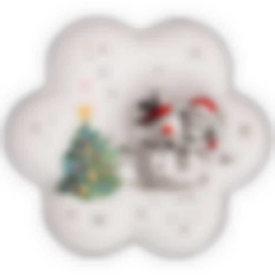 Тарелка agness “с новым годом!" фигурная 15*2,5 см 