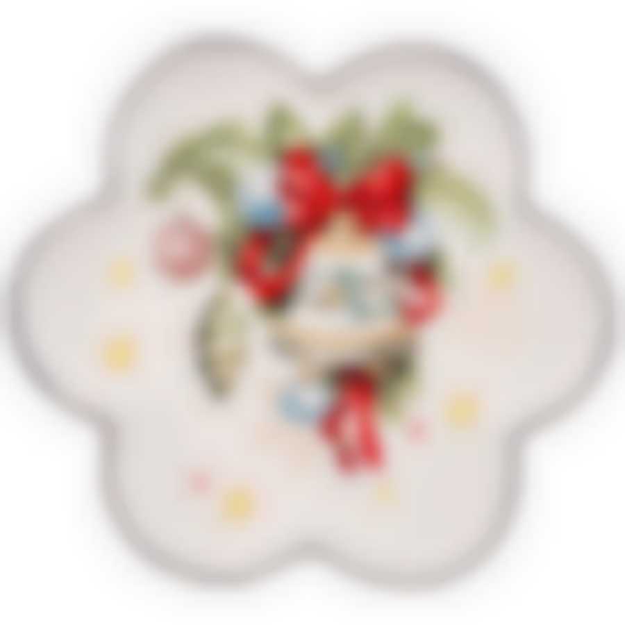 Тарелка agness “с новым годом!" фигурная 15*2,5 см 