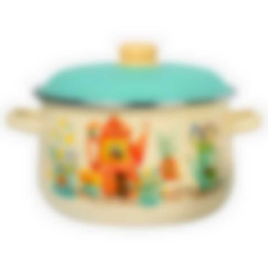 Кастрюля 4,0л коническая  Чайный домик, 1с46я