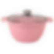 Кастрюля литая 2,0л стеклянная крышка Trendy style rose ТМ KUKMARA, к21tsr