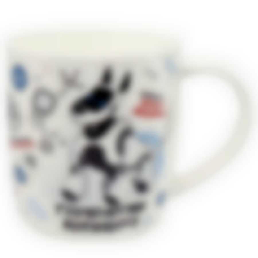 Кружка фарф 390мл бочка Robot 1 ТМ Rainbow, WWROB-1