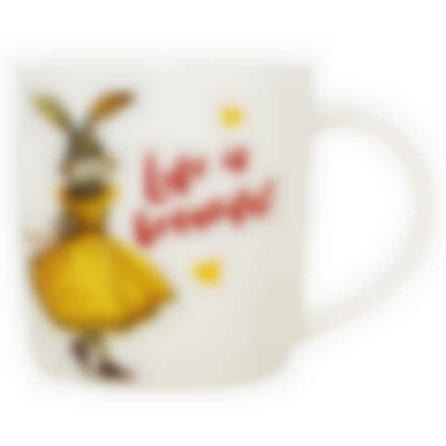 Кружка фарфоровая 360мл бочка Sweet bunny 1 ТМ Rainbow, WWRAB-6