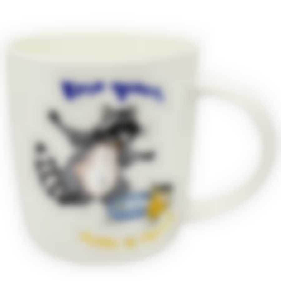 Кружка фарф 360мл бочка Racoon 1 ТМ Rainbow, WWRAC-1