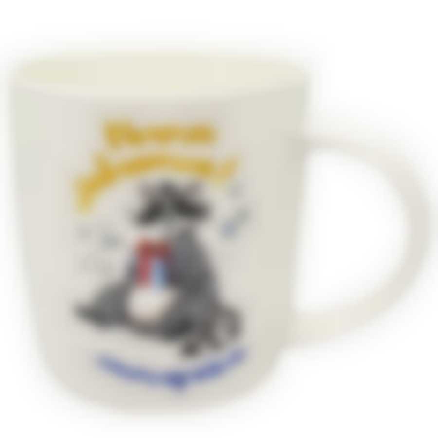 Кружка фарф 360мл бочка Racoon 2 ТМ Rainbow, WWRAC-2