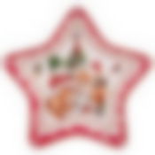 Блюдо lefard С новым годом! в форме звезды 17,5х17,5х3,5 см красное 