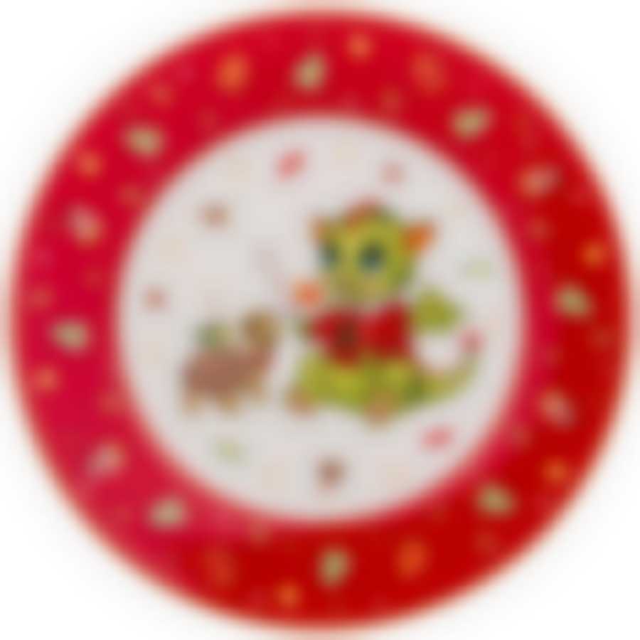 Тарелка закусочная lefard С новым годом! 19 см красная 