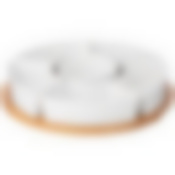 Менажница lefard Native 6 секций на дер. подставке 29,5*6 см 