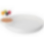 Менажница lefard Native 2 секции 32*28*3,5 см, 4 вилочки 