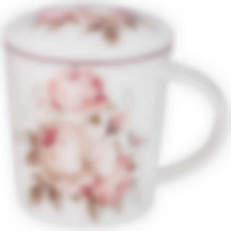 Кружка заварочная lefard мэрибель с металл. ситом и фарфор. крышкой 320 мл