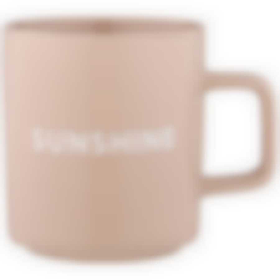 Кружка бежевая 400 мл 12*9*10см