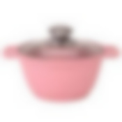 Кастрюля литая 1,0л стеклянная крышка Trendy style rose ТМ KUKMARA, к11tsr