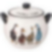 Горшочек для запекания с крышкой agness Family farm 600 мл