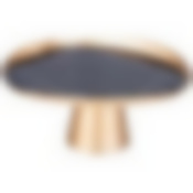 Блюдо на ножке Bohemia black 28см