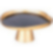 Блюдо на ножке Bohemia black 21см