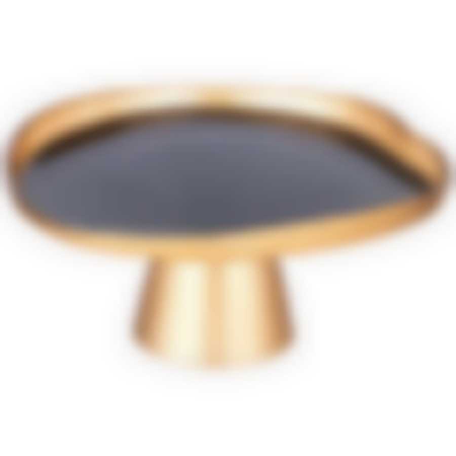 Блюдо на ножке Bohemia black 21см