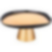 Блюдо на ножке Bohemia gold 21см