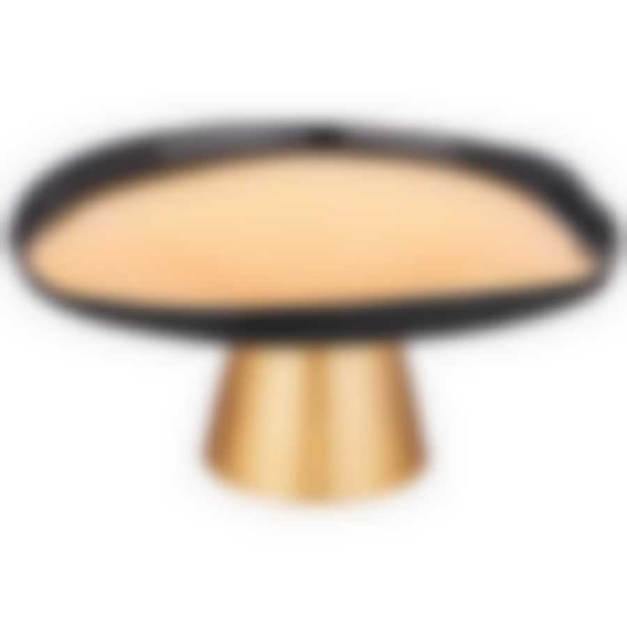 Блюдо на ножке Bohemia gold 21см