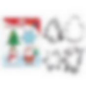 Набор кулинарных форм "Новогоднее настроение", 4 шт. Размеры: 7х9см, высота 1,8см.