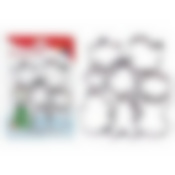 Набор кулинарных форм "Новогодний калейдоскоп", 8 шт. Размеры: 6х6см, высота 1,8см.