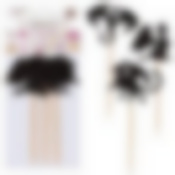 Набор топперов для украшения "Драконы". 6 шт. Размер 13,5х6,5 см. NEW