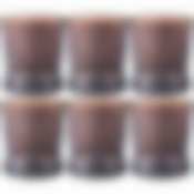 Набор стаканов из 6-ти шт. Roch шоколад 340 мл 8,5*8,5*9,5см