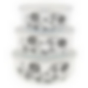 Набор мисок 3 предмета Je t’aime пластиковые крышки ТМ Appetite, BW01-J