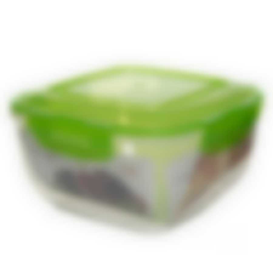 Воздухонепроницаемый квадратный контейнер с крышкой  2400 мл