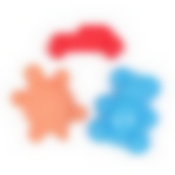 Набор формочек для песка (3шт) (микс)