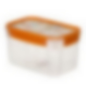 Контейнер для продуктов LOCK&OK с декором 1,5л (Оранжевый)