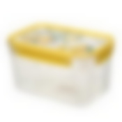 Контейнер для продуктов LOCK&OK с декором 1,5л (Желтый)