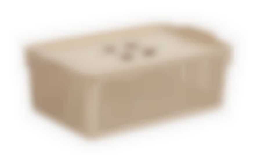 Корзинка ЛОФТ 3.8л с крышкой латте