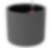 Кашпо ФАСЕТ D180мм с вставкой и с автополивом Графитовый