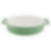 Форма керамическая круглая 28х22,5х6,5см (цв. зеленый) Twist TM Appetite