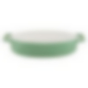 Форма керамическая овальная 32х17,5х6,5см (цв. зеленый) Twist TM Appetite