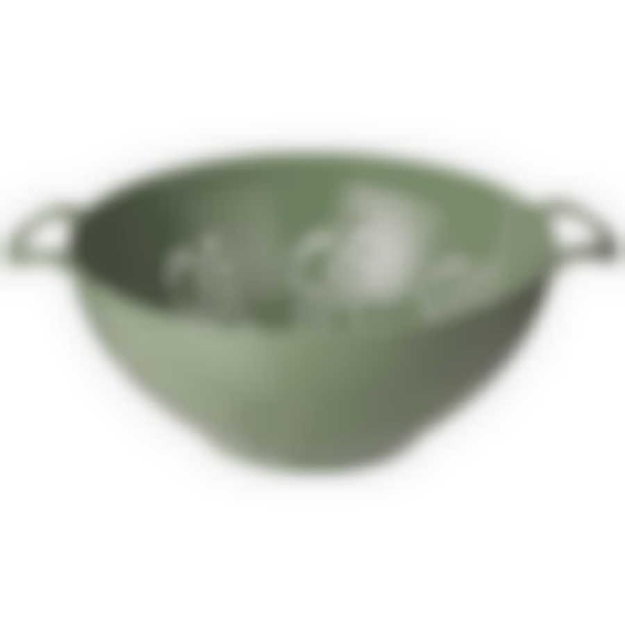 Дуршлаг для овошей и фруктов 28.5x22.8x9.6см цвет зеленый