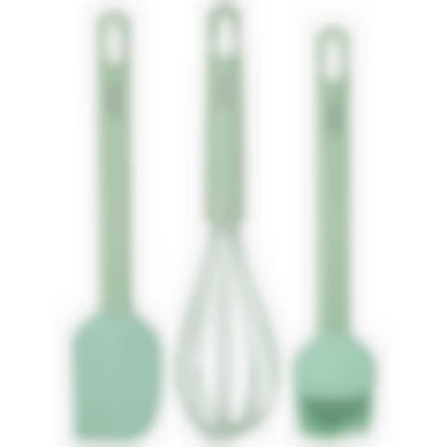 Набор: венчик, лопатка, кисточка agness, 3 предмета